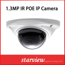 1.3MP Poe IR IP mini cúpula red CCTV cámara de seguridad